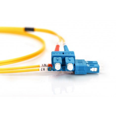 Digitus | Patch cable | Fibre optic | Male | SC single-mode | Male | SC single-mode | Yellow | 2 m - 4